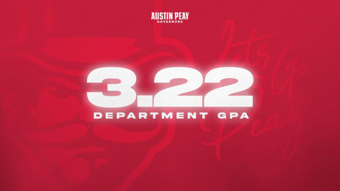 Austin Peay State University student-athletes have 3.226 GPA. (APSU Sports Information)
