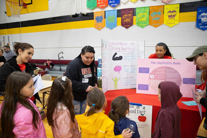 Austin Peay State University's Master of Public Health program presents on nutrition at Burt Elementary. (APSU)
