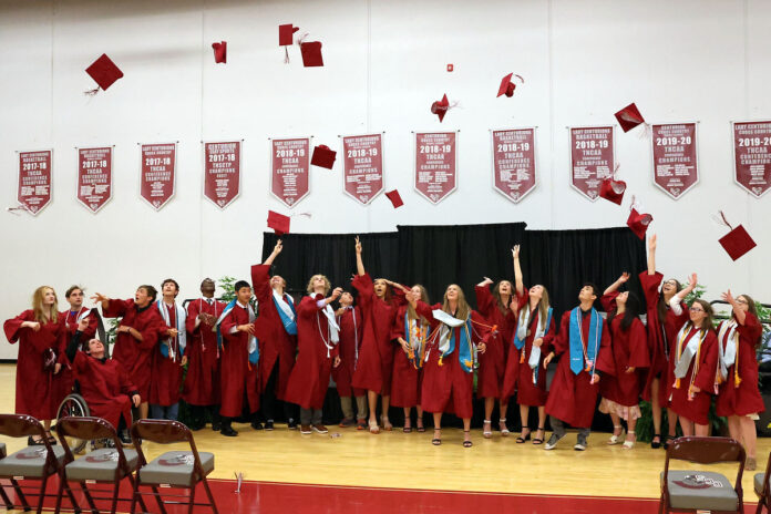 Clarksville Christian School graduating Class of 2023. (Mark Haynes, Clarksville Online)