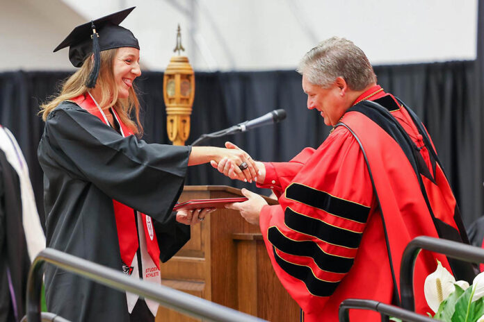 Fifty-five Austin Peay State University Governors receive degrees during Spring 2023 Commencement. (Casey Crigger, APSU Sports Information)