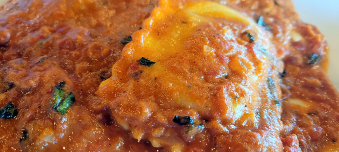 Homemade Lobster Ravioli, one of several made from scratch seafood options. (Tony Centonze, Clarksville Online)