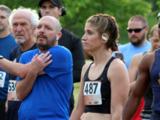 Hundreds were at Liberty Park for the 2023 Queen City Road Race. (Clarksville Online)