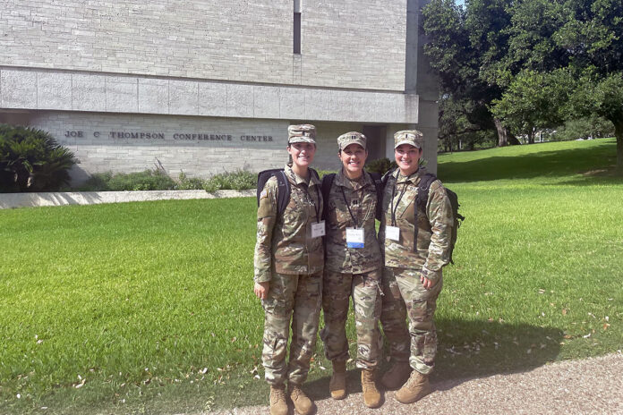 1st Lieutenant Molly Lynch, Capt. Carolyn Kehn and Capt. Emily Marquis. (BACH)