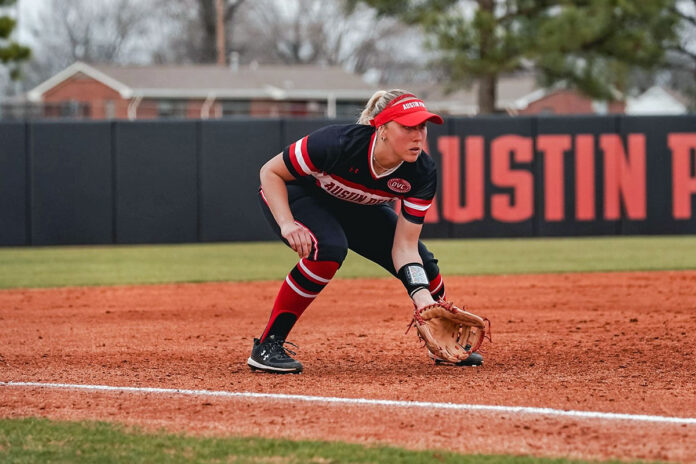 Austin Peay State University Softball's Lexi Osowski-Anderson named to the ASUN Spring Winners for Life Team. (APSU Sports Information)