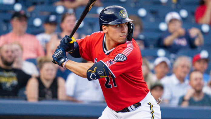 Nashville Sounds' Tyrone Taylor scores winning run on Columbus Clippers error with two outs in ninth. (Nashville Sounds)