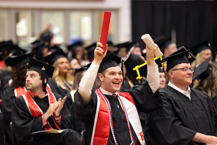 Austin Peay State University graduates celebrate during a recent commencement ceremony. (APSU)