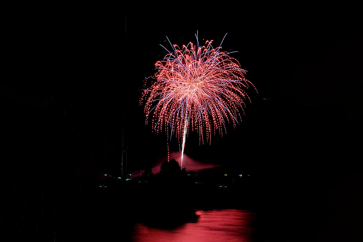 Clarksville’s Independence Day Celebration fireworks display. (David Smith) Clarksville’s Independence Day Celebration fireworks display. (David Smith)