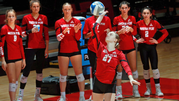 Austin Peay State University Volleyball Heads North to Lindenwood Invitational. (Robert Smith, APSU Sports Information)