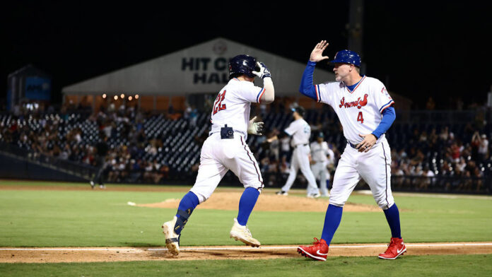 Keston Hiura’s two-run blast highlights decisive three-run eighth in Nashville Sounds 5-4 victory over Charlotte Knights. (Nashville Sounds)