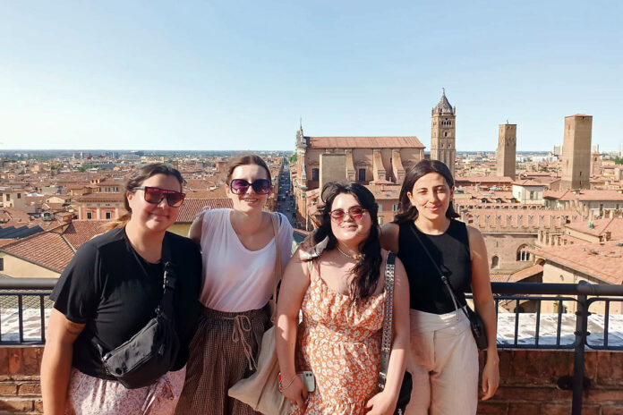 Austin Peay State University freshman medical lab science major Scarlett Morales Pon in Italy. (APSU)