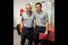 Jakob and Jules Munoz celebrate their graduation. (APSU)