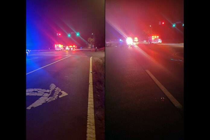 Clarksville Police working a vehicle crash that involved a pedestrian on 101st Airborne Division Parkway Wednesday night.