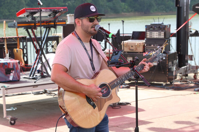 Lawson Harris playing on the Publix Stage at Riverfest. (Mark Haynes, Clarksville Online)