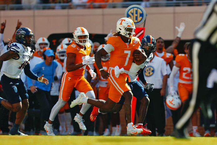 #23 Tennessee Vols Football Strikes Early, Races Past UTSA Roadrunners, 45-14. (UT Athletics)
