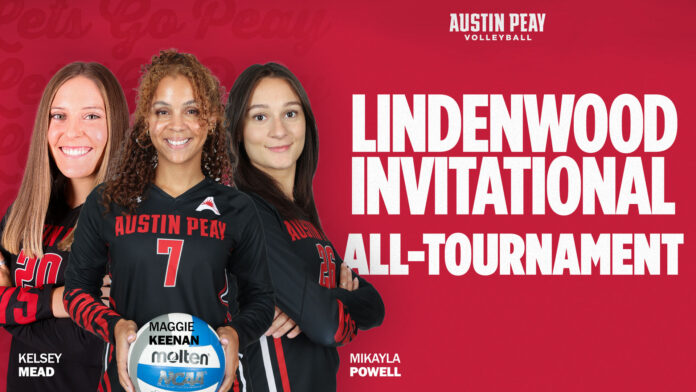 Austin Peay State University Volleyball - Lindenwood Invitational All-Tournament. (APSU Sports Information)