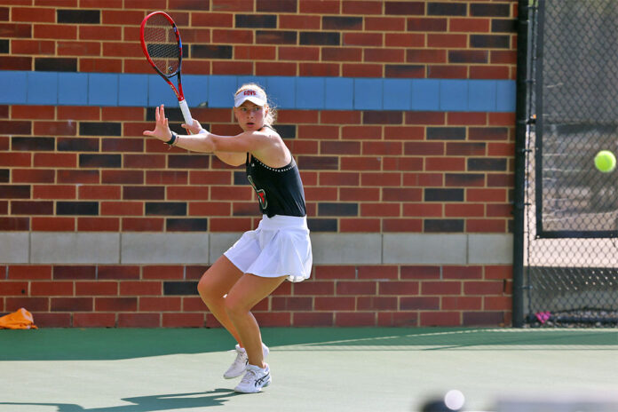 Austin Peay State University Women's Tennis' Jana Leader. (Alex Allard, APSU Sports Information)