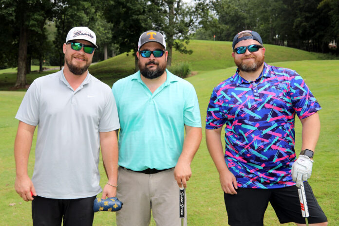 Jeremy Jackson, Randall Hite and Adam Hicks at the NAIFA Golf Tournament