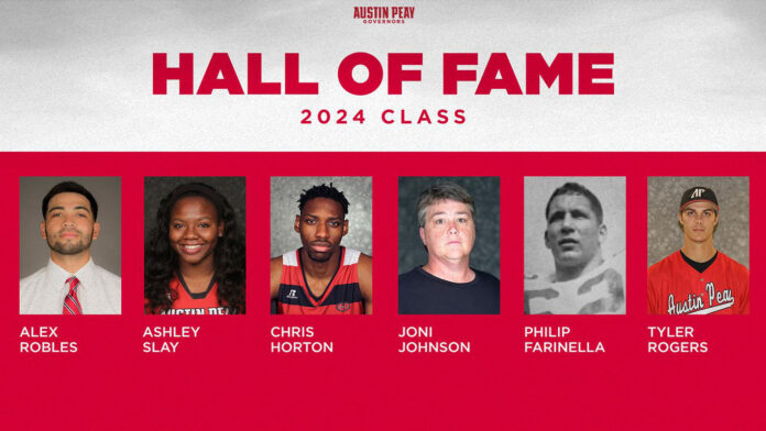 Austin Peay State University Athletics 2024 Hall of Fame Class. (APSU Sports Information)