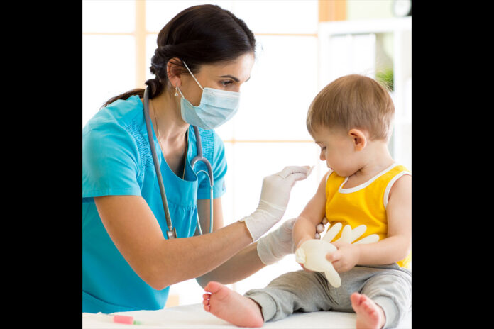 Child getting a Flu Shot