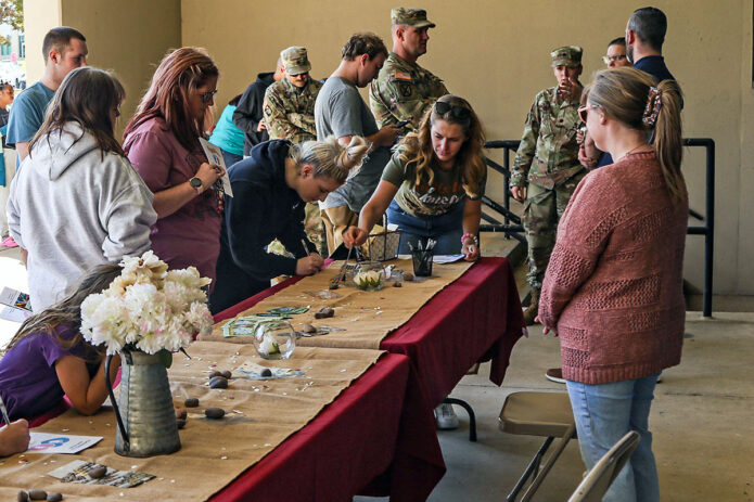 Blanchfield Army Community Hospital held the Footprint on our Hearts Remembrance Ceremony Oct. 20, 2023, on Fort Campbell, Ky. The Ceremony is held in observance of National Pregnancy and Infant Loss Awareness Month. (Spc. Jayden Woods, 40th PAD) 