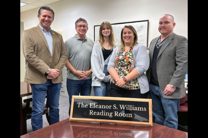 (L to R) Montgomery Mayor Wes Golden, Wade Williams, Sydney Williams, Sarah Fry and Jacob Williams.
