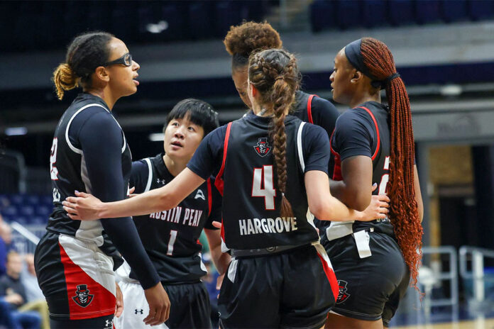 Austin Peay State University Women's Basketball Falls to Butler in Indianapolis.(Carmille Blaylock, APSU Sports Information)