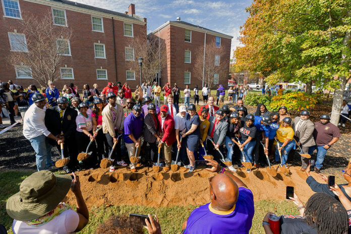 Austin Peay State University National Pan-Hellenic Council Plaza Groundbreaking Ceremony. (APSU)
