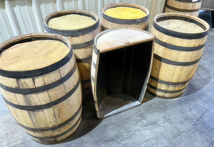 Barrel Display at Old Glory