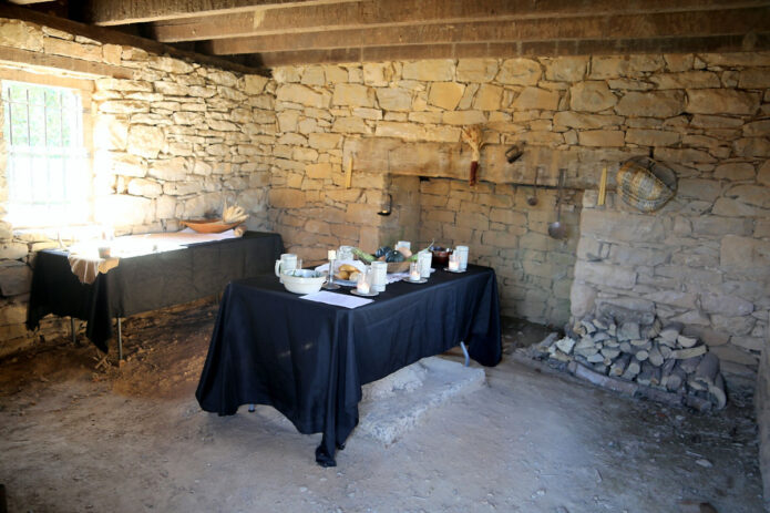 Inside Sevier Station, the oldest building in Clarksville