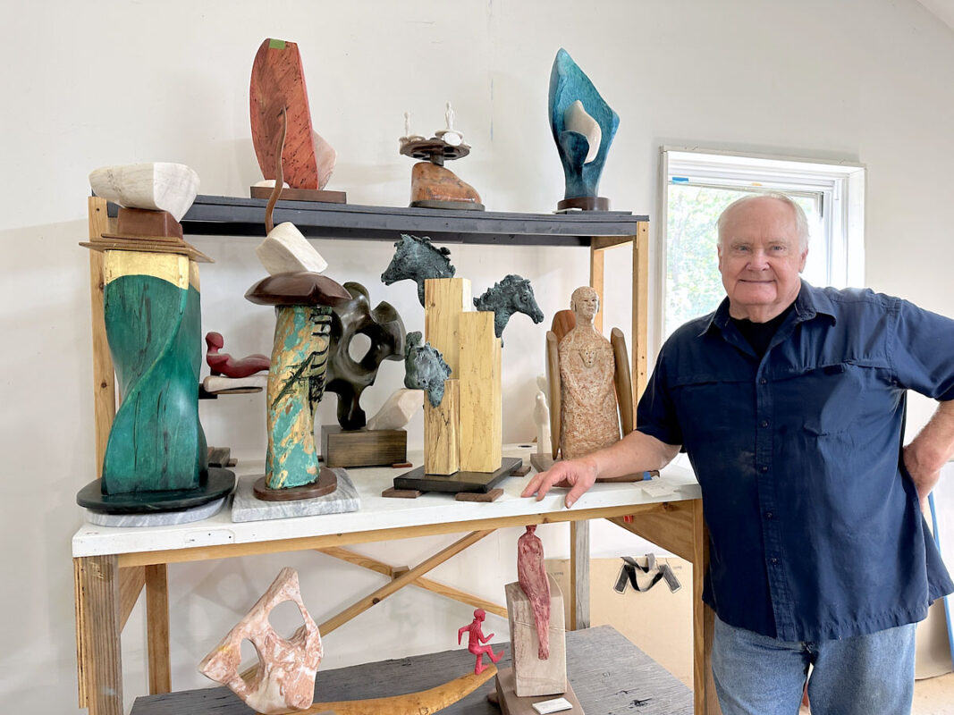 Jim Diehr at Longthunder Studio. (Rick Glass, Clarksville Living Magazine)
