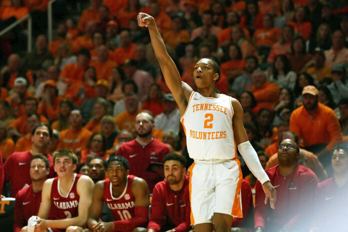 Tennessee Men's Basketball Tops Alabama by 20 at Food City Center. (UT Athletics)