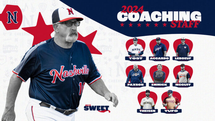 2024 Nashville Sounds Coaching Staff. (Nashville Sounds)