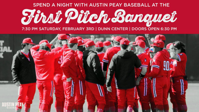 Ausitn Peay State University Baseball First Pitch Banquet. (APSU Sports Information)