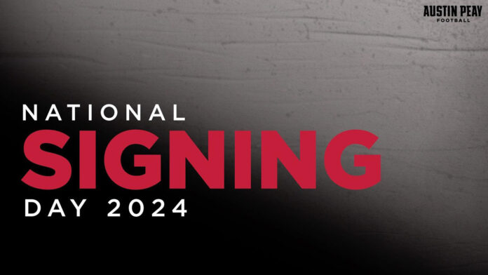 Austin Peay State University National Signing Day 2024. (APSU Sports Information)