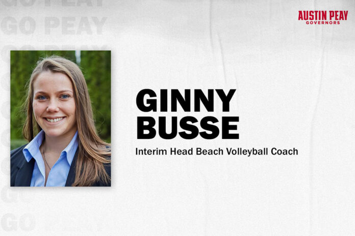 Austin Peay State University Beach Volleyball Interim Head Coach Ginny Busse. (APSU Sports Information)