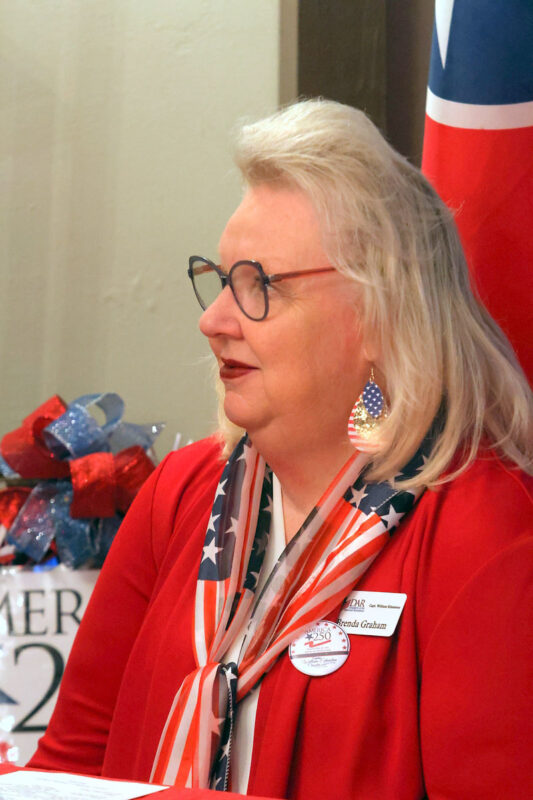 Daughters of the American Revolution unveil America! 250 Plaque. (Tony Centonze, Clarksville Living Magazine)