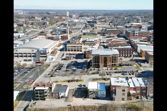 Downtown Clarksville as it appears today. (David Smith)