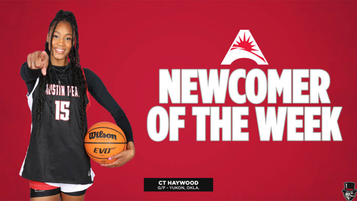 Austin Peay State University Women's Basketball guard Cur'Tiera Haywood named ASUN Newcomer of the Week. (APSU Sports Information)