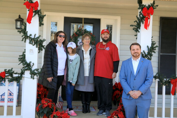 Building Homes for Heroes recently presented a mortgage-free home to wounded veteran U.S. Army Sergeant Richard Davenport. (Tony Centonze, Clarksville Living Magazine)