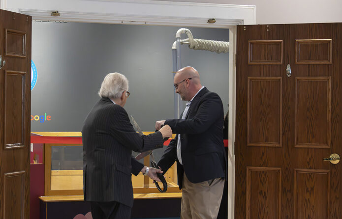 Larry Richardson, Museum Board Chair and John Link, Google Data Center Site Lead