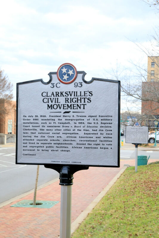 The unveiling of an historical marker commemorating Clarksville’s Civil Rights Movement. (Tony Centonze, Clarksville Living Magazine) The unveiling of an historical marker commemorating Clarksville’s Civil Rights Movement. (Tony Centonze, Clarksville Living Magazine)