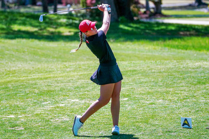 Austin Peay State University Women's Golf in ninth place with 18 holes left at Bay Point Golf Club. (Casey Crigger, APSU Sports Information)
