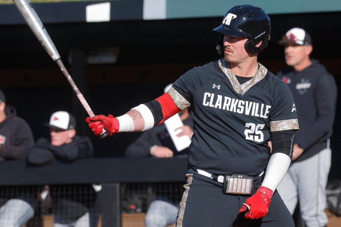 Austin Peay State University Baseball Opens ASUN Home Slate Against Queens Friday-Sunday at The Hand. (Robert Smith, APSU Sports Information)