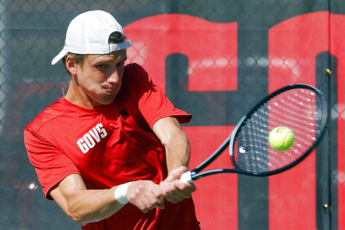 Austin Peay State University Men's Tennis begins Conference Play Against Eastern Kentucky. (Robert Smith, APSU Sports Information)