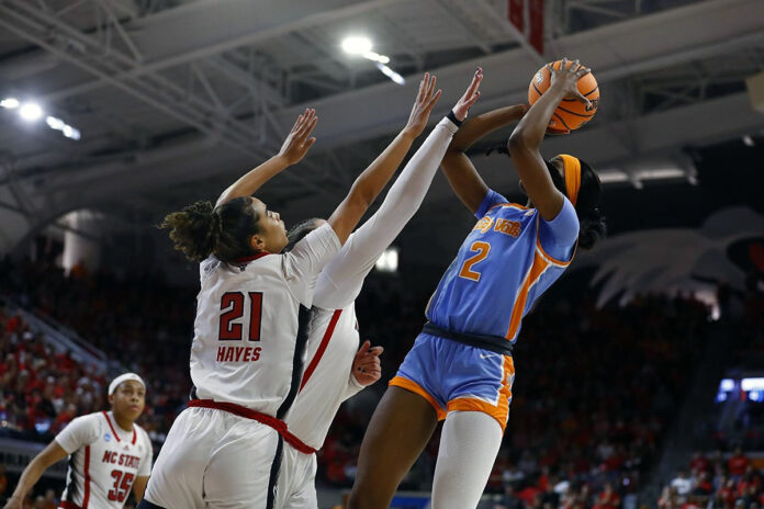 Tennessee Women's Basketball Comeback Against #11 NC State Comes Up Short, 79-72. (UT Athletics)
