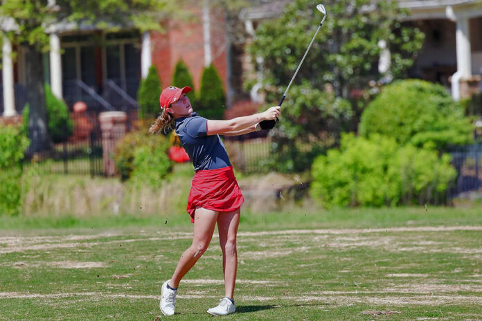 Kaley Campbell, Austin Peay State University Women's Golf Goes Low in Second Round of ASUN Women's Golf Championship. (Casey Crigger, APSU Sports Information)