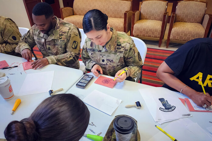The Fort Campbell Soldier Recovery Unit hosted CreatiVets of Nashville who offer opportunities for relief and healing for the men and women who have sacrificed so much for our country. They provided an Art therapy class where through the process, veterans learn the benefits of using art as a form of stress and anxiety relief, as well as a way to tell their stories. (Justin Moeller, Blanchfield Army Community Hospital)