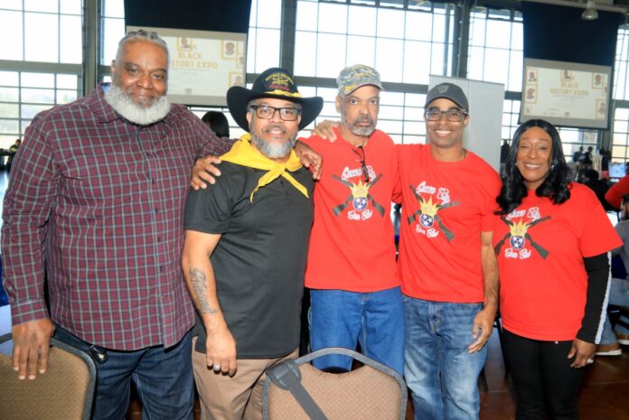 Ledell Wade, Allen Bragg, Henry Banks, Jr., Jermaine Purdie and Tamika Bragg of the Queen City Gun Club