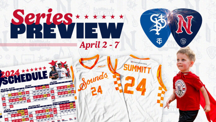 Nashville Sounds Homestand Preview April 2nd-7th. (Nashville Sounds)