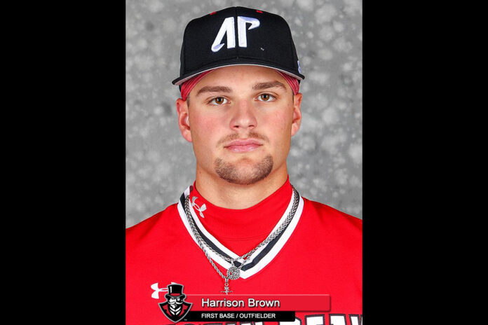 2023-24 APSU Baseball - Harrison Brown. (APSU Sports Information)